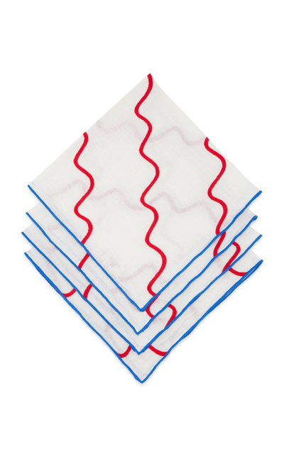 Picot Edge Embroidered Napkins