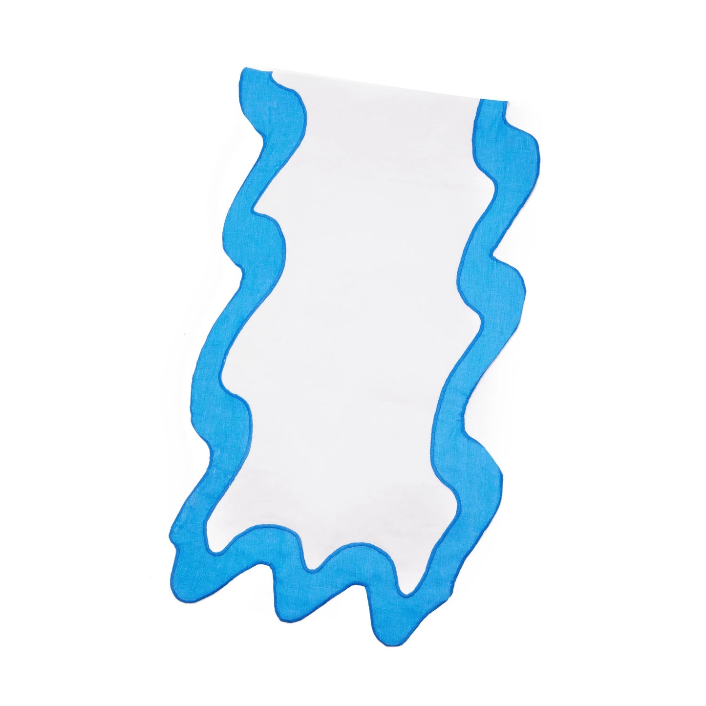 Linen Squiggle Table Runner