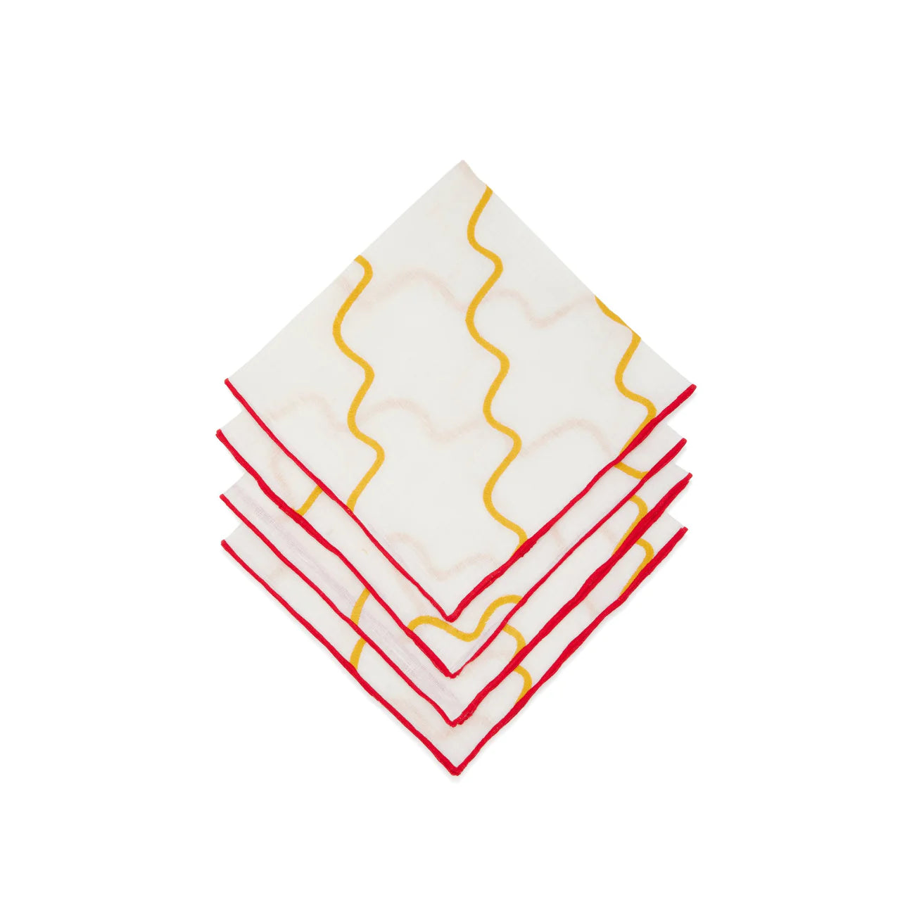 Picot Edge Embroidered Napkins