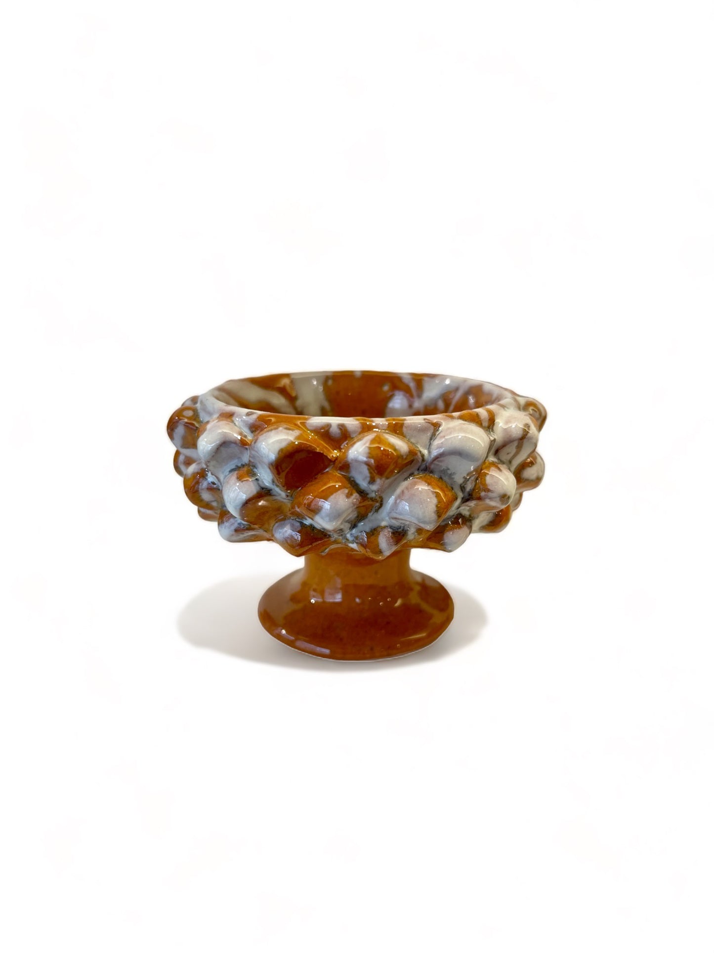 Mini Sicilian Pine Cone Pedestal Bowl, 7 cm