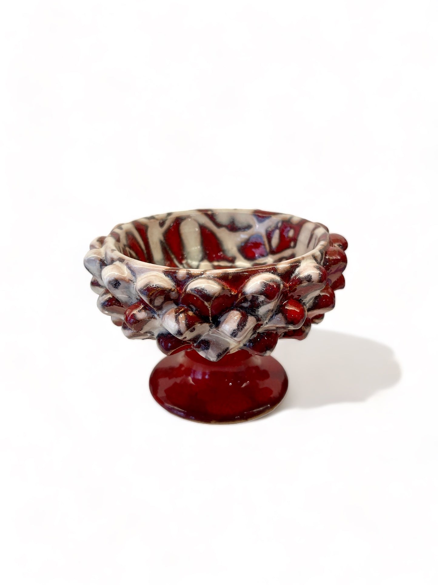 Mini Sicilian Pine Cone Pedestal Bowl, 7 cm