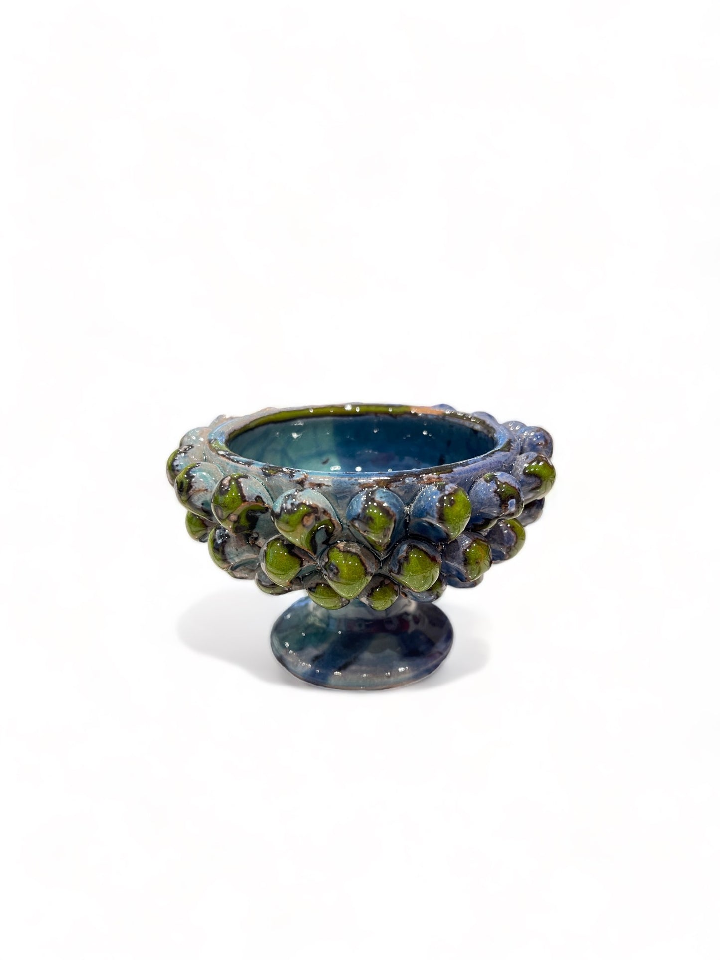 Mini Sicilian Pine Cone Pedestal Bowl, 7 cm