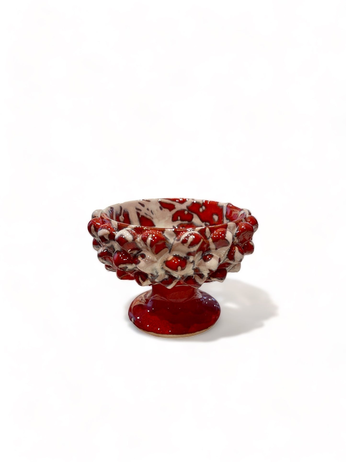 Mini Sicilian Pine Cone Pedestal Bowl, 7 cm