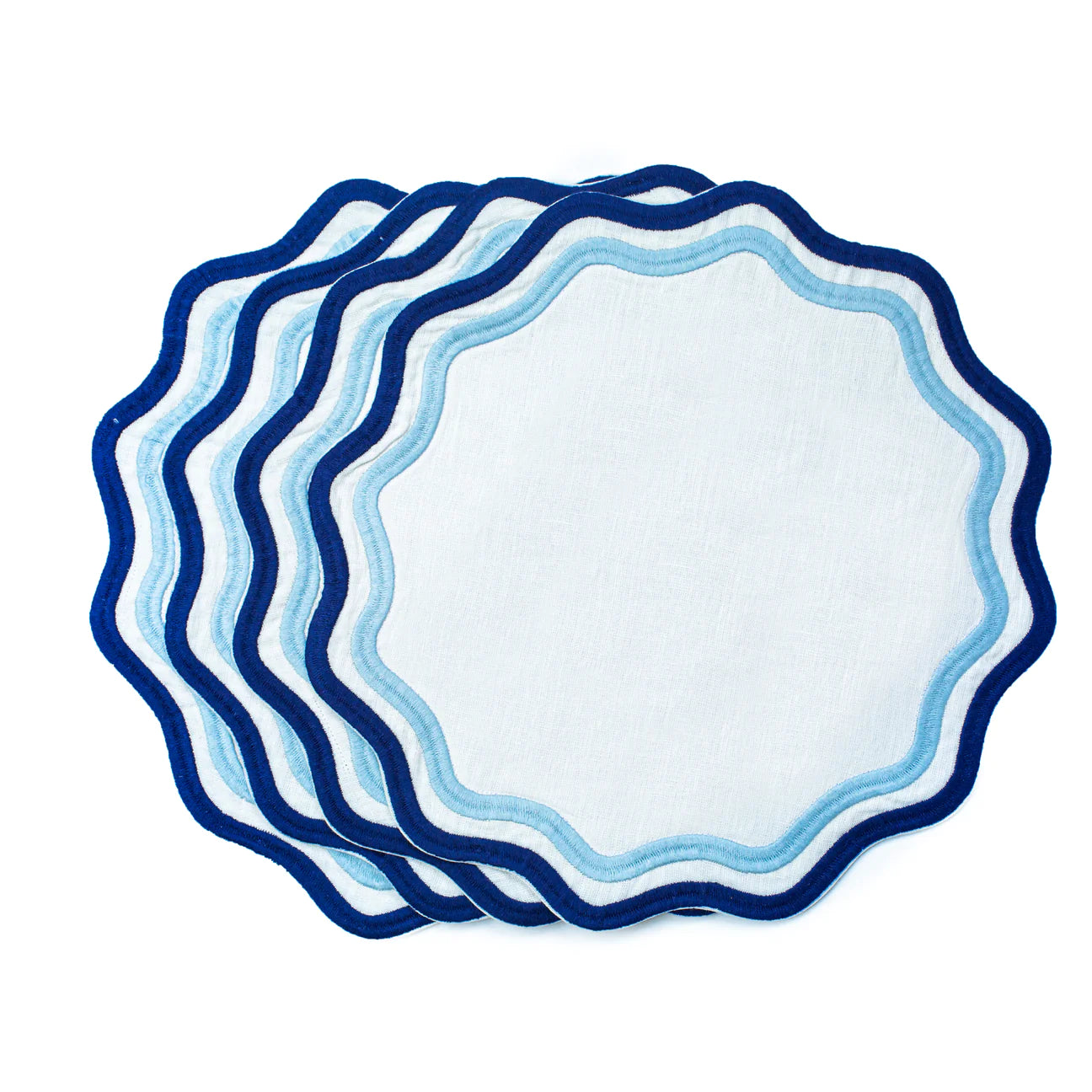 Colorblock Embroidered Placemats