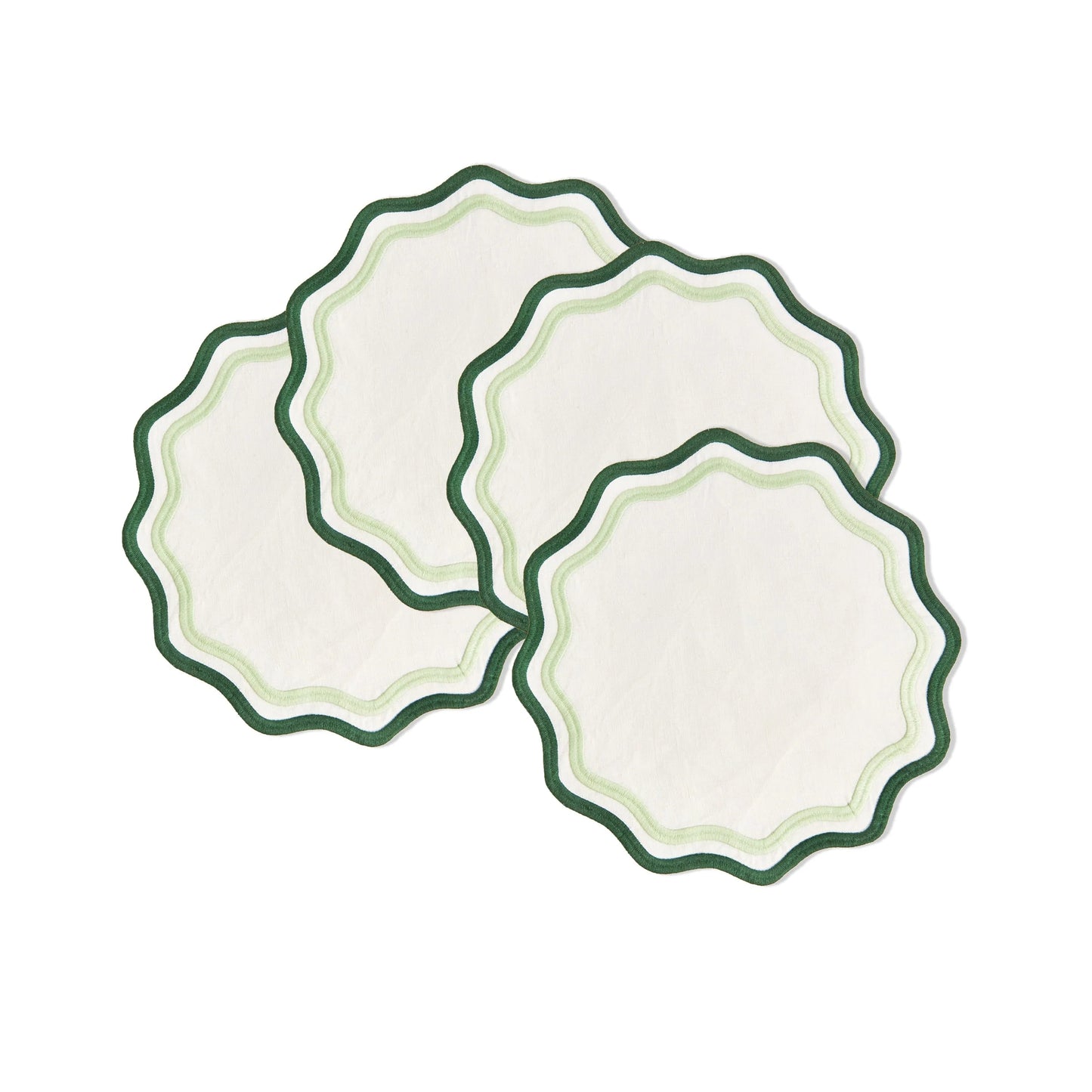 Colorblock Embroidered Placemats