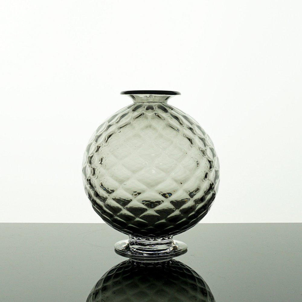 Hand Blown Glass Optic Vessel Sphere