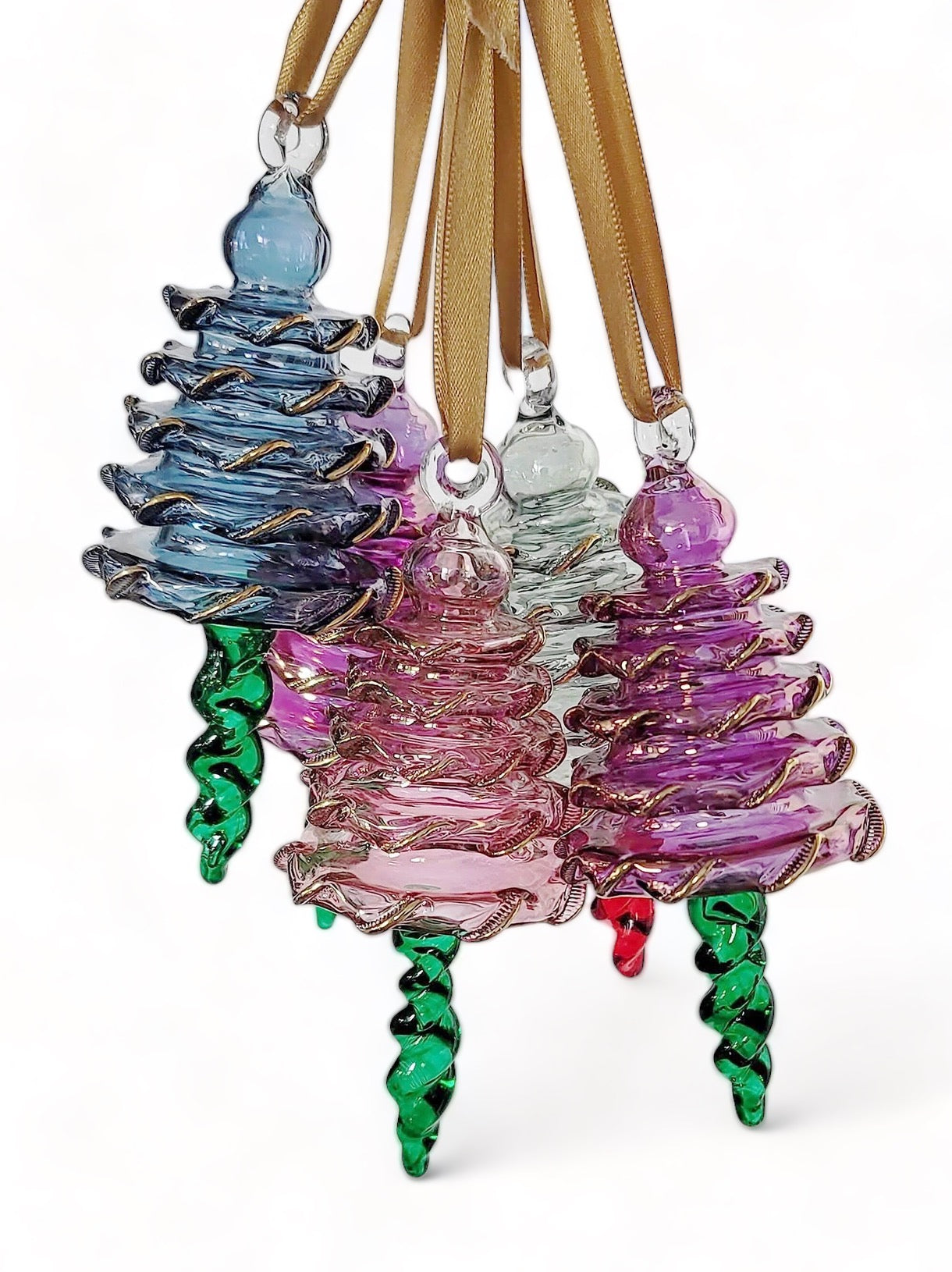 Christmas Tree Hand-Blown Glass Ornament
